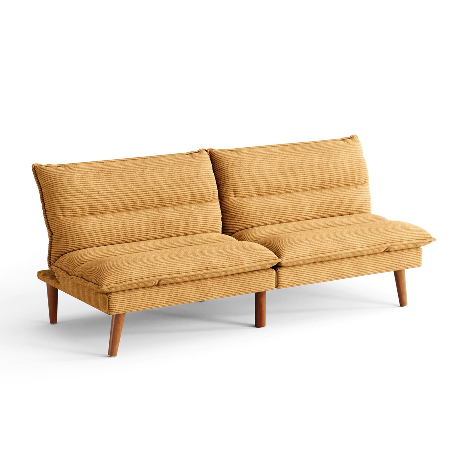 71" W Corduroy Convertible Futon Sofa Bed