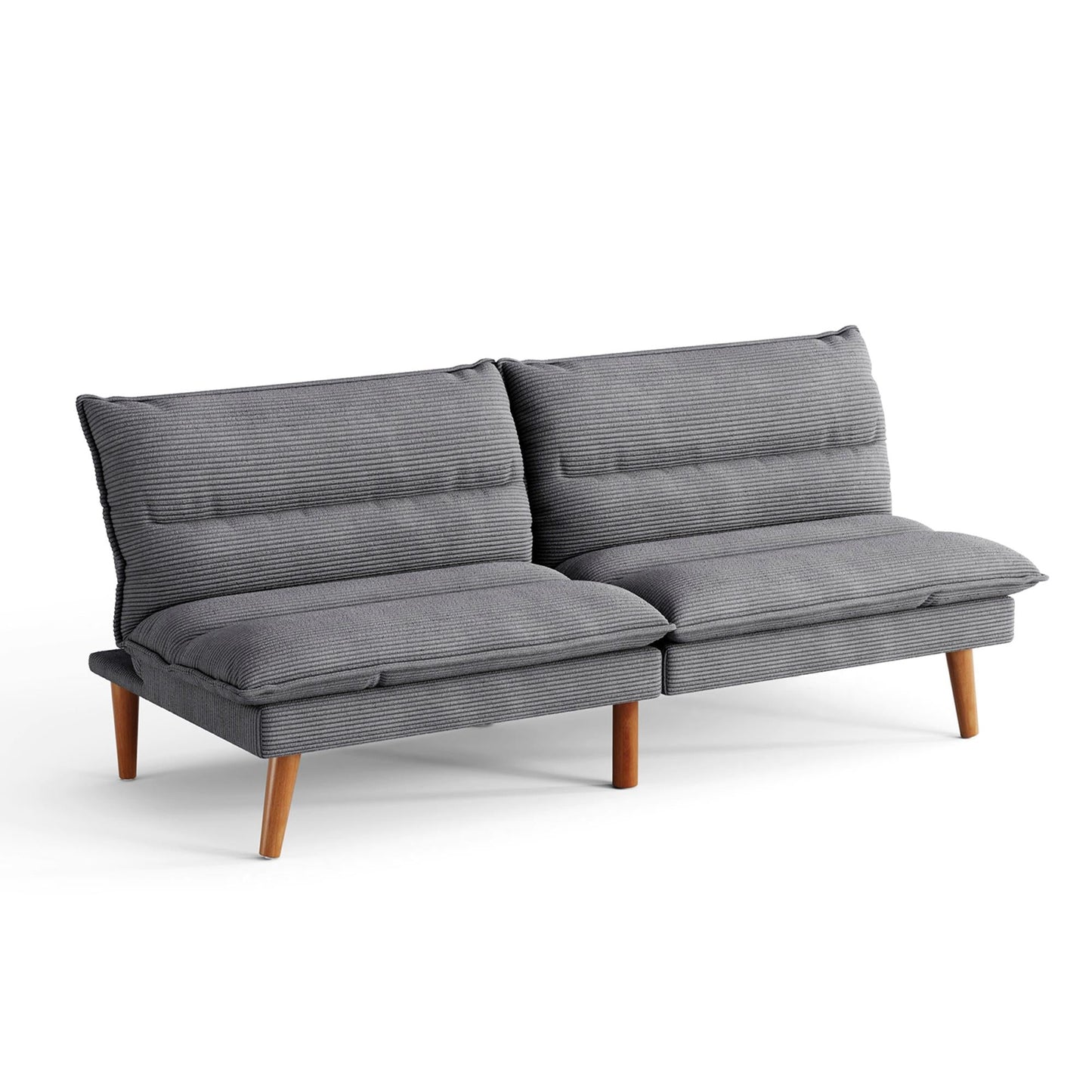 71" W Corduroy Convertible Futon Sofa Bed