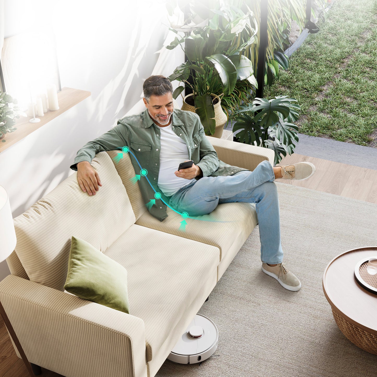 79'' Corduroy Loveseat Sofa – Adjustable Deep Seat Couch for Living Room, Bedroom, or Office