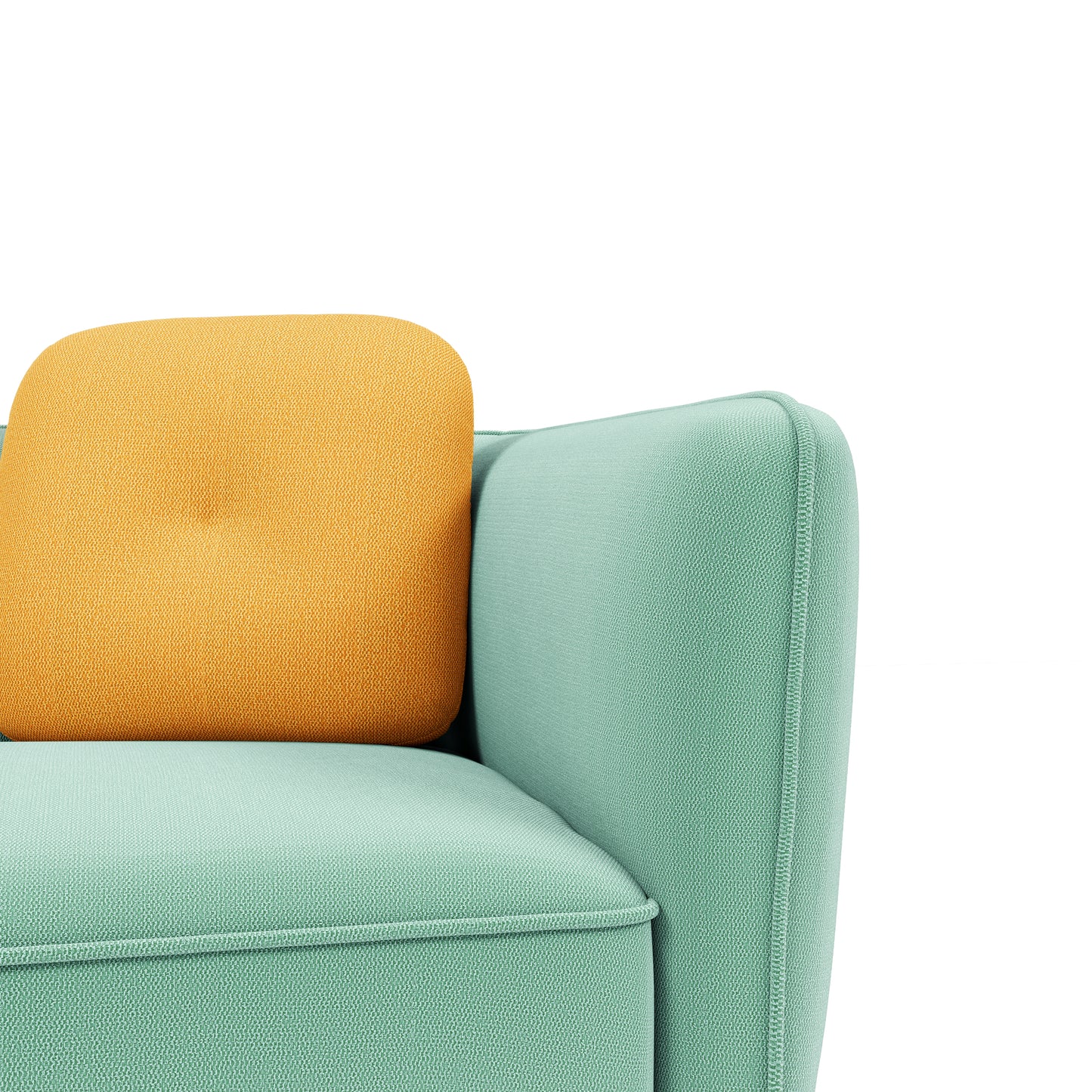 Loveseat Sofa with Built-in Side Table for Living Room, Bedroom, Apartment