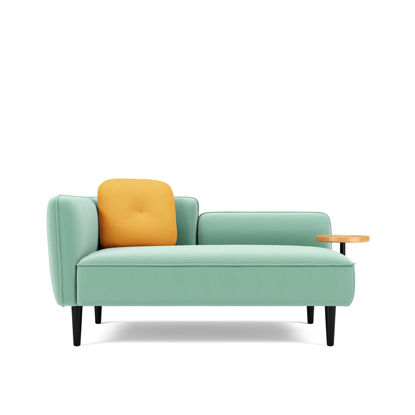 Loveseat Sofa with Built-in Side Table for Living Room, Bedroom, Apartment