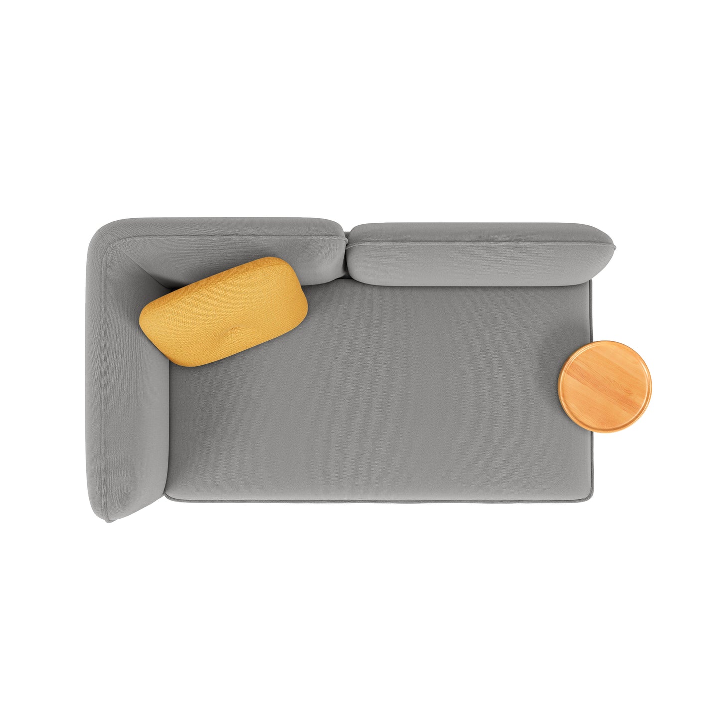 Loveseat Sofa with Built-in Side Table for Living Room, Bedroom, Apartment