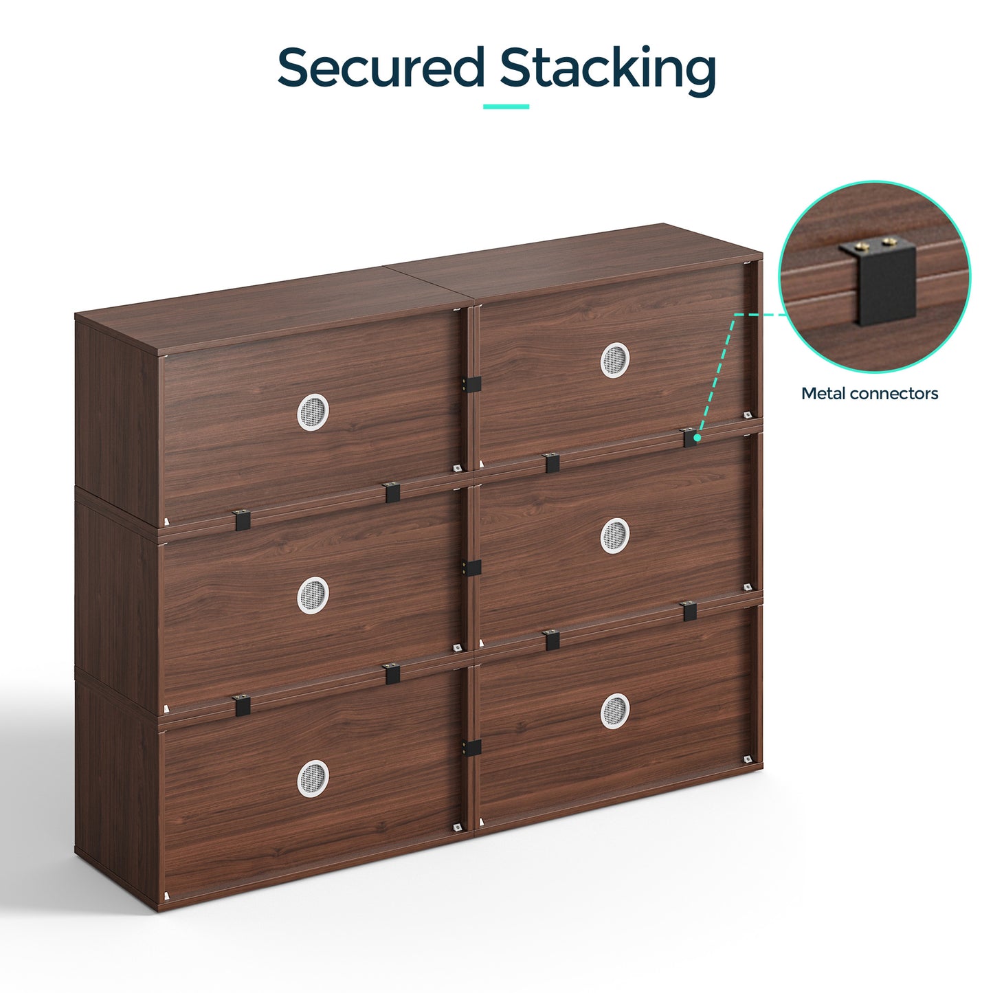 Modular Storage Cabinet, Freely Configurable Unit for Closet, Living Room, Hallway, Entryway