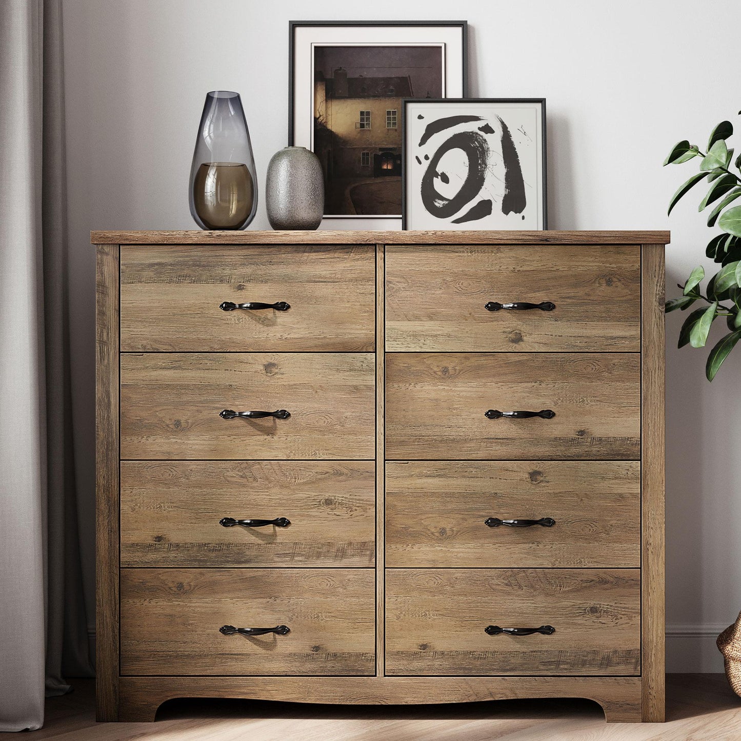 Drawers Dresser for Bedroom, Wood Bedroom Dresser Modern Drawer Chest