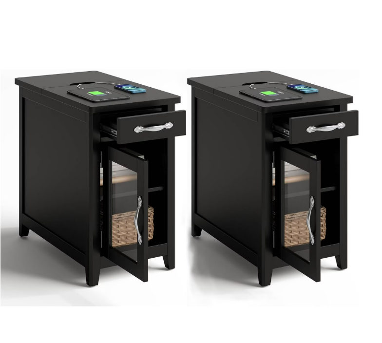 LH518J22-C1 End Table Set of 2 with Charging Station