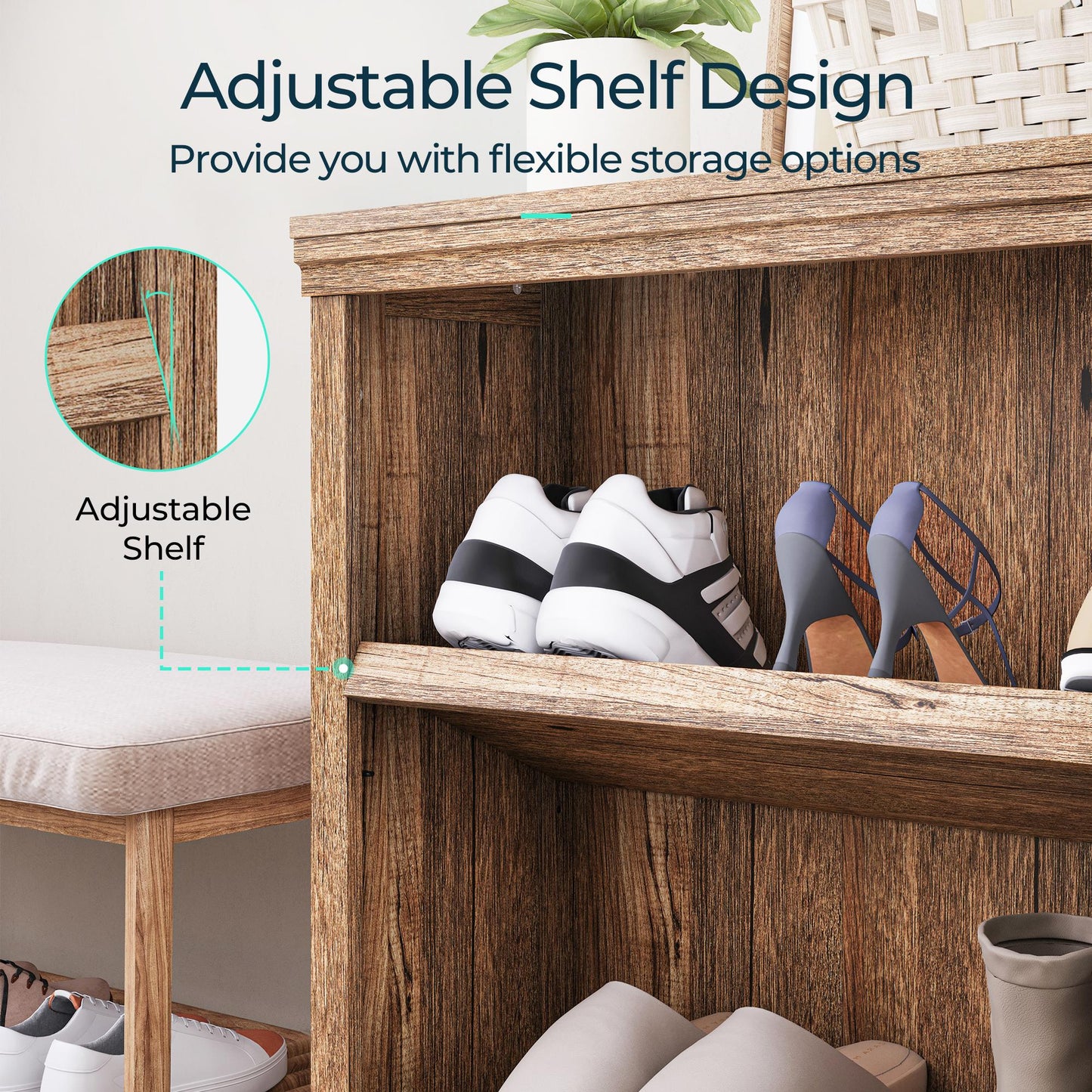 Small Bookcase Shelf Storage Organizer, Modern Book Shelf for Bedroom, Living Room and Home Office