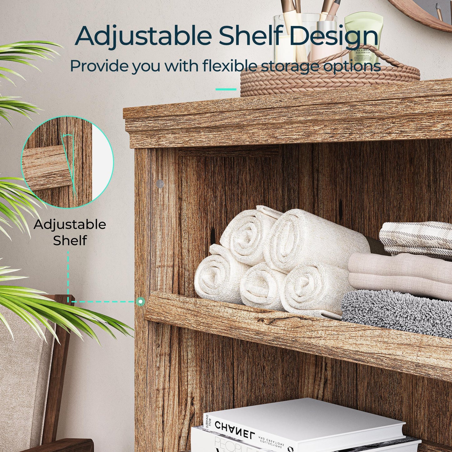 Small Bookcase Shelf Storage Organizer, Modern Book Shelf for Bedroom, Living Room and Home Office