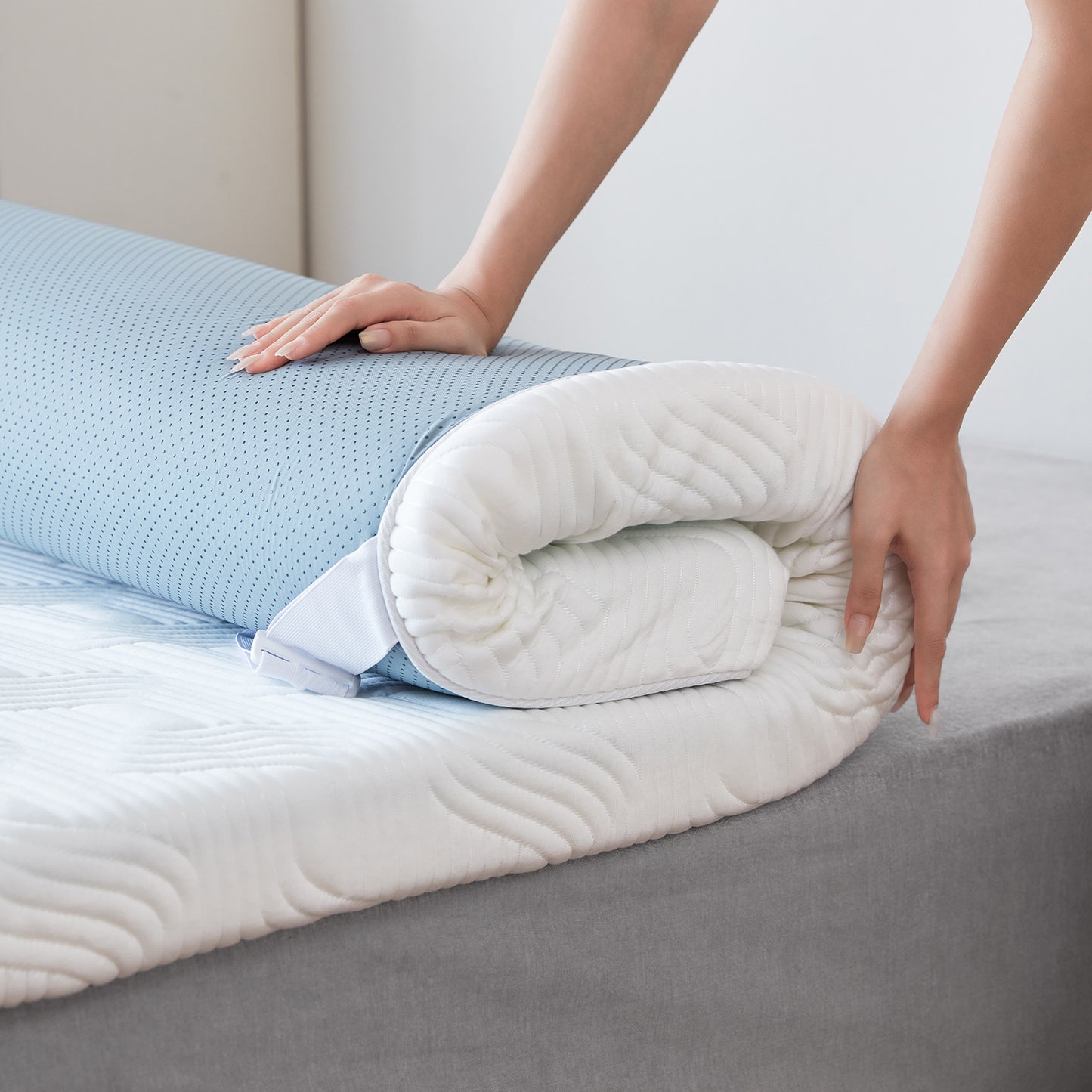 3 inch Firm Mattress Topper, Cooling Gel Infused Bed Topper with Tencel Cover