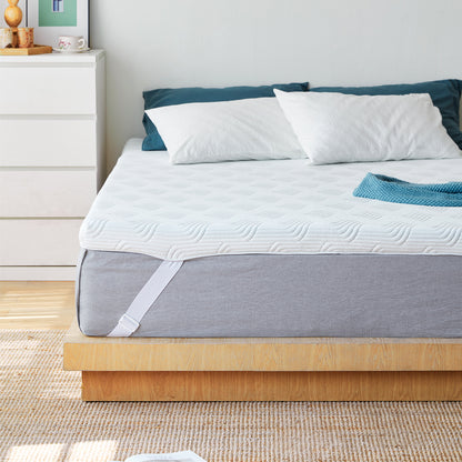 3 inch Firm Mattress Topper, Cooling Gel Infused Bed Topper with Tencel Cover
