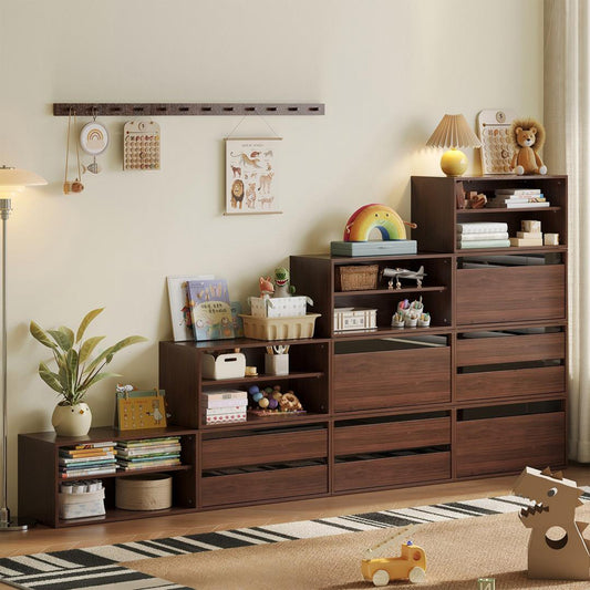 Modular Storage Cabinet, Freely Configurable Unit for Closet, Living Room, Hallway, Entryway