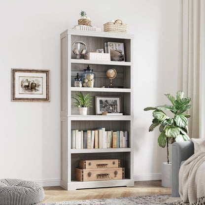 68in 5 Tier Bookshelf, Tall Bookcase Shelf Storage Organizer, Modern Book Shelf for Bedroom, Living Room and Home Office