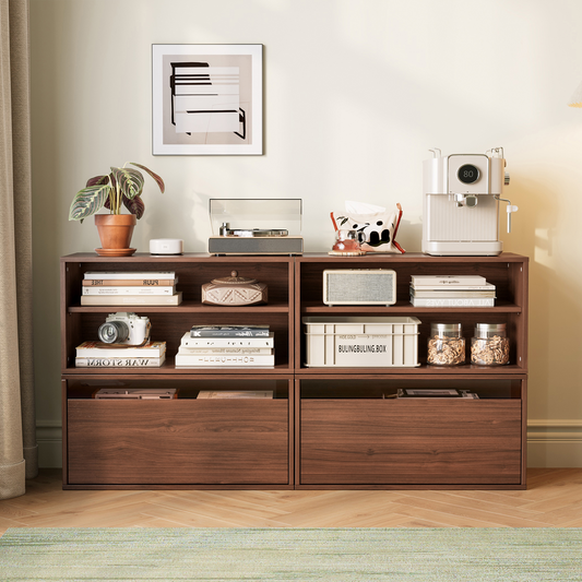 Modular Storage Cabinet, Freely Configurable Unit for Closet, Living Room, Hallway, Entryway