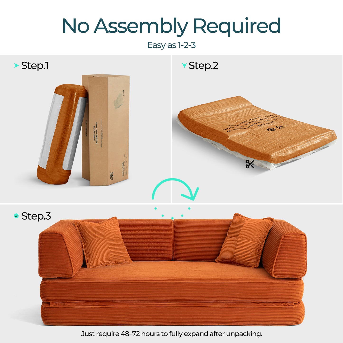 Convertible Sofa Bed Sleeper Sofa Folding Loveseat Sleeper Corduroy Couch Bed for Living Room Bedroom