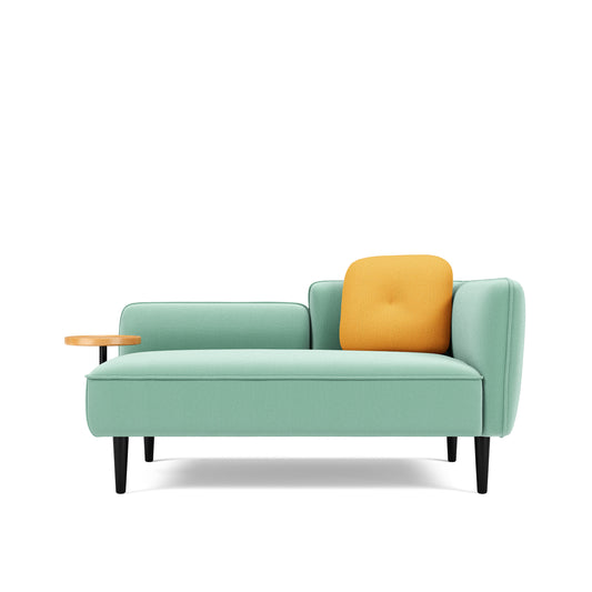 Loveseat Sofa with Built-in Side Table for Living Room, Bedroom, Apartment
