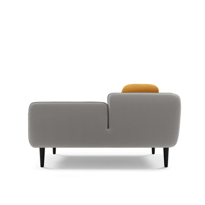Loveseat Sofa with Built-in Side Table for Living Room, Bedroom, Apartment