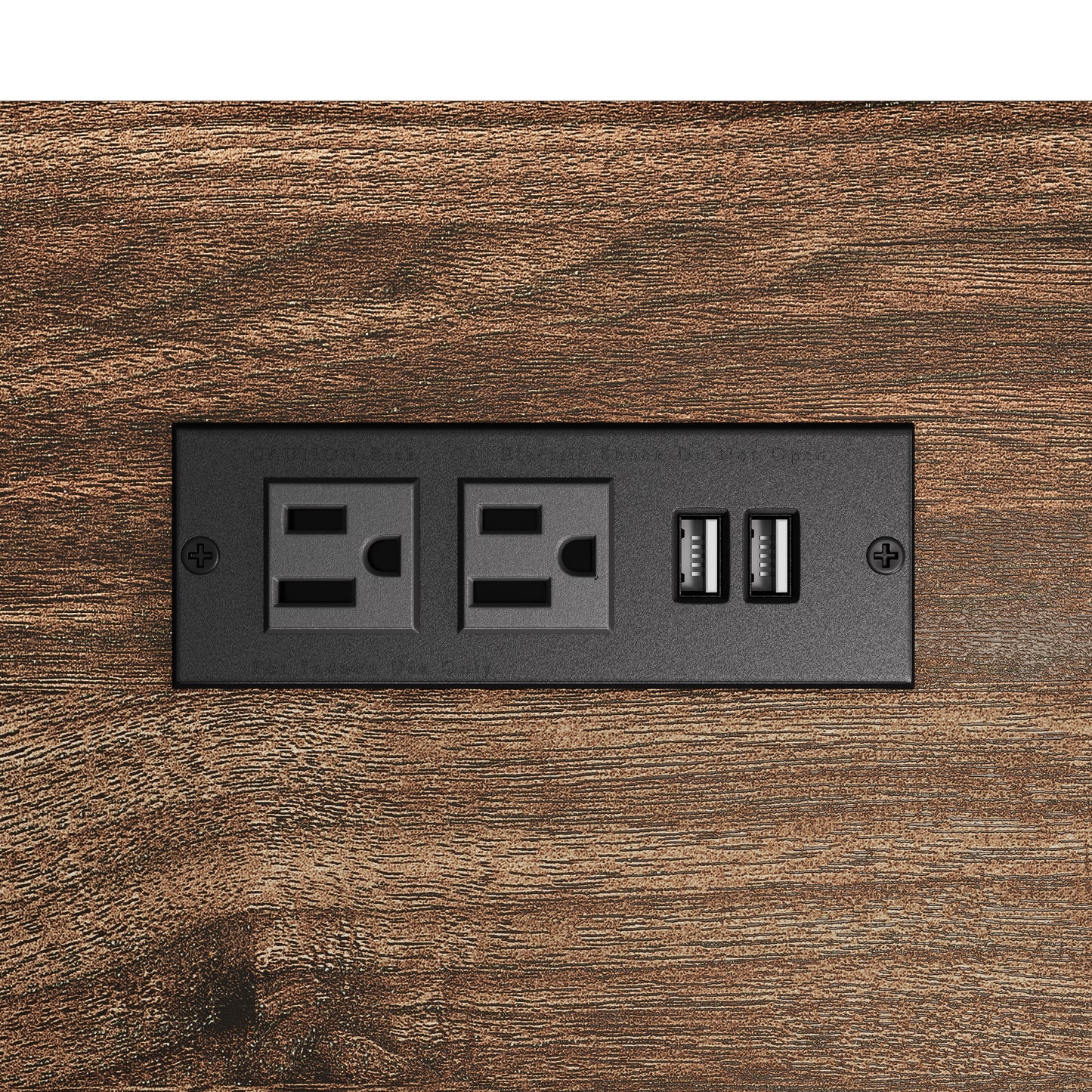 Farmhouse Nightstand, End Table  with Build-in Charging Station for Bedroom, Living room