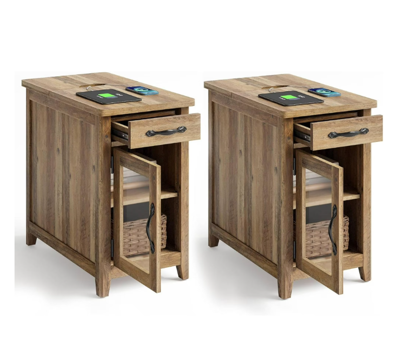 LH518J22-C1 End Table Set of 2 with Charging Station